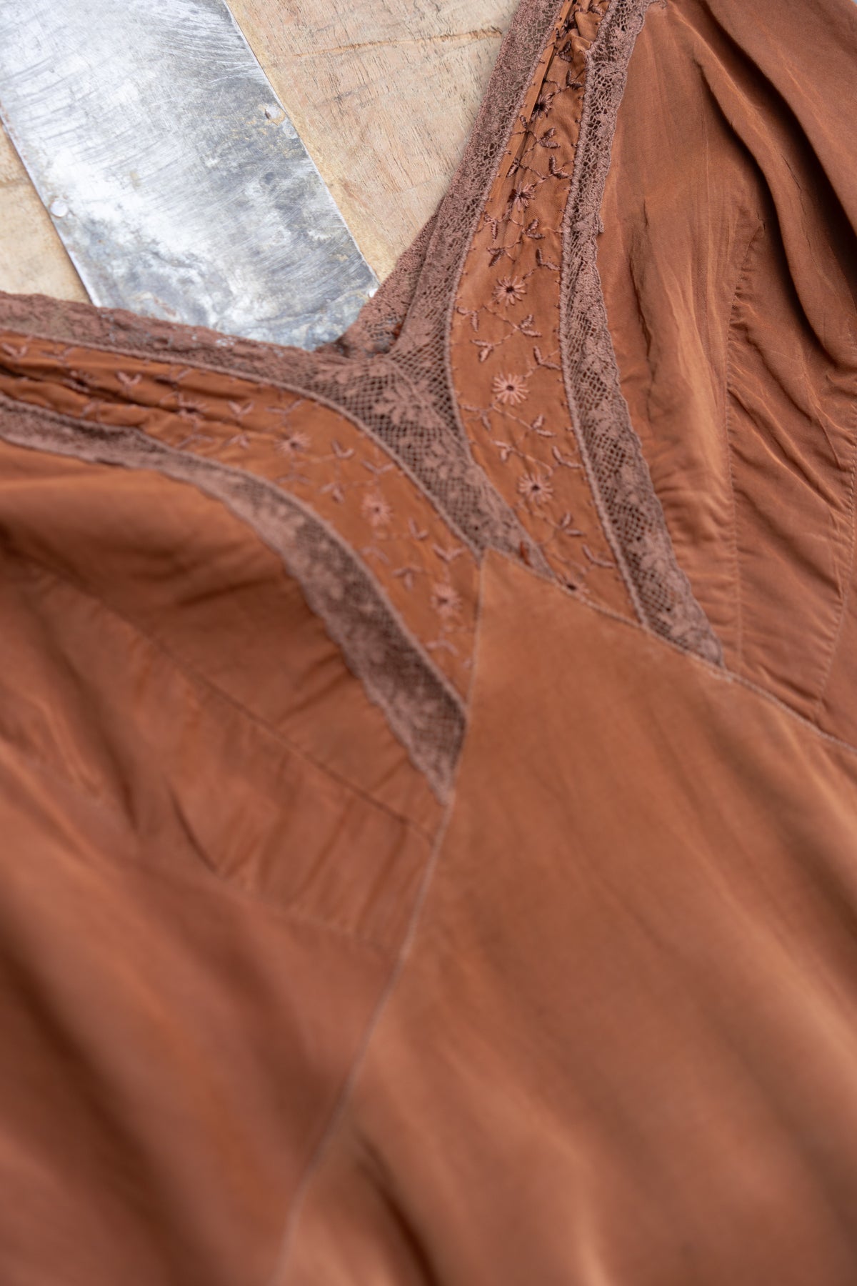 Hand-Dyed Rayon Crepe Slip Dress