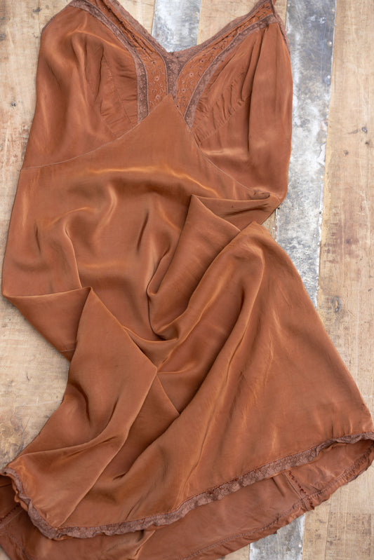 Hand-Dyed Rayon Crepe Slip Dress