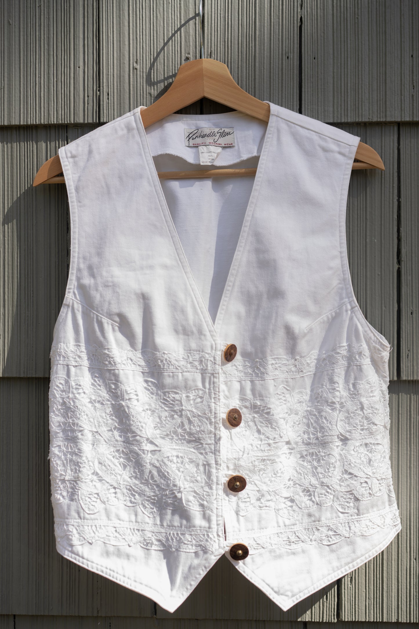 Panhandle Slim Cotton Lace Vest