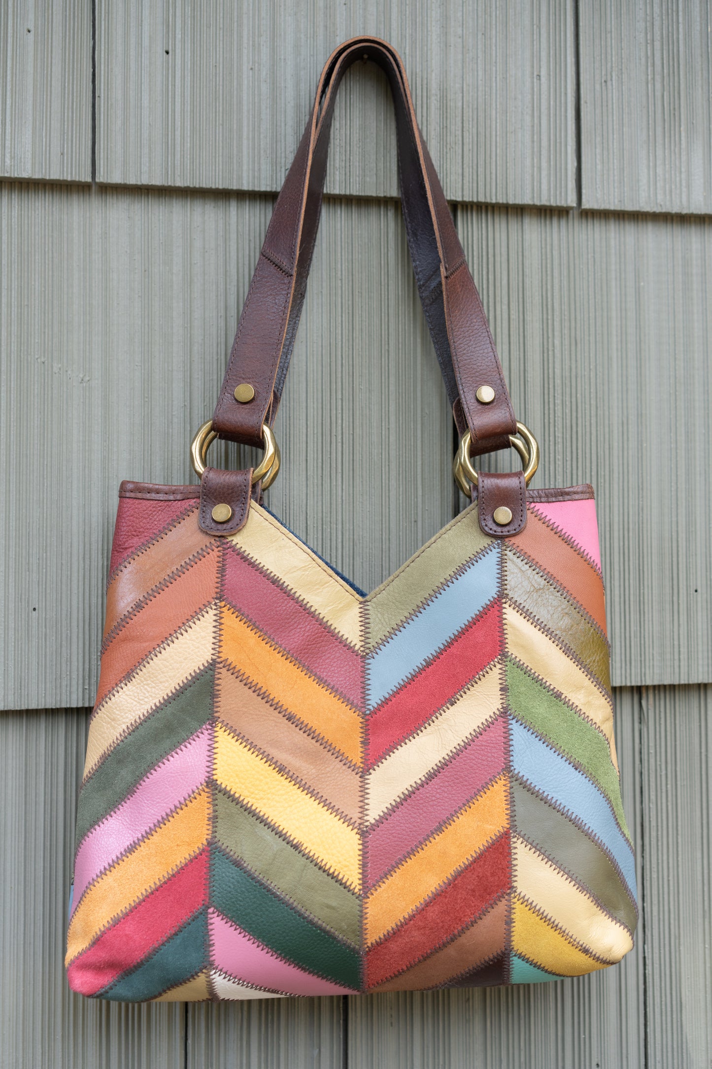 Lucky Brand Patchwork Leather Tote