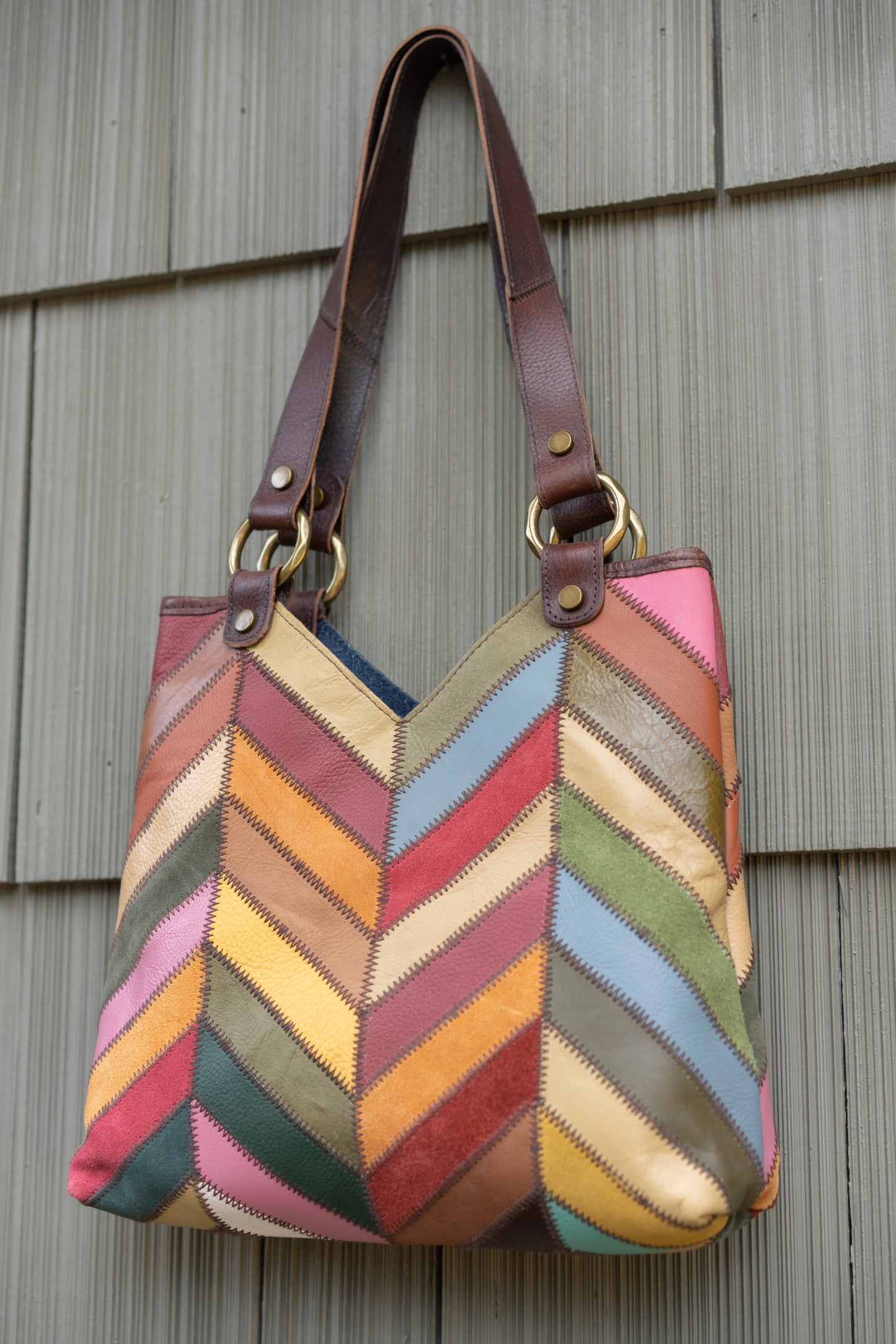 Lucky Brand Patchwork Leather Tote
