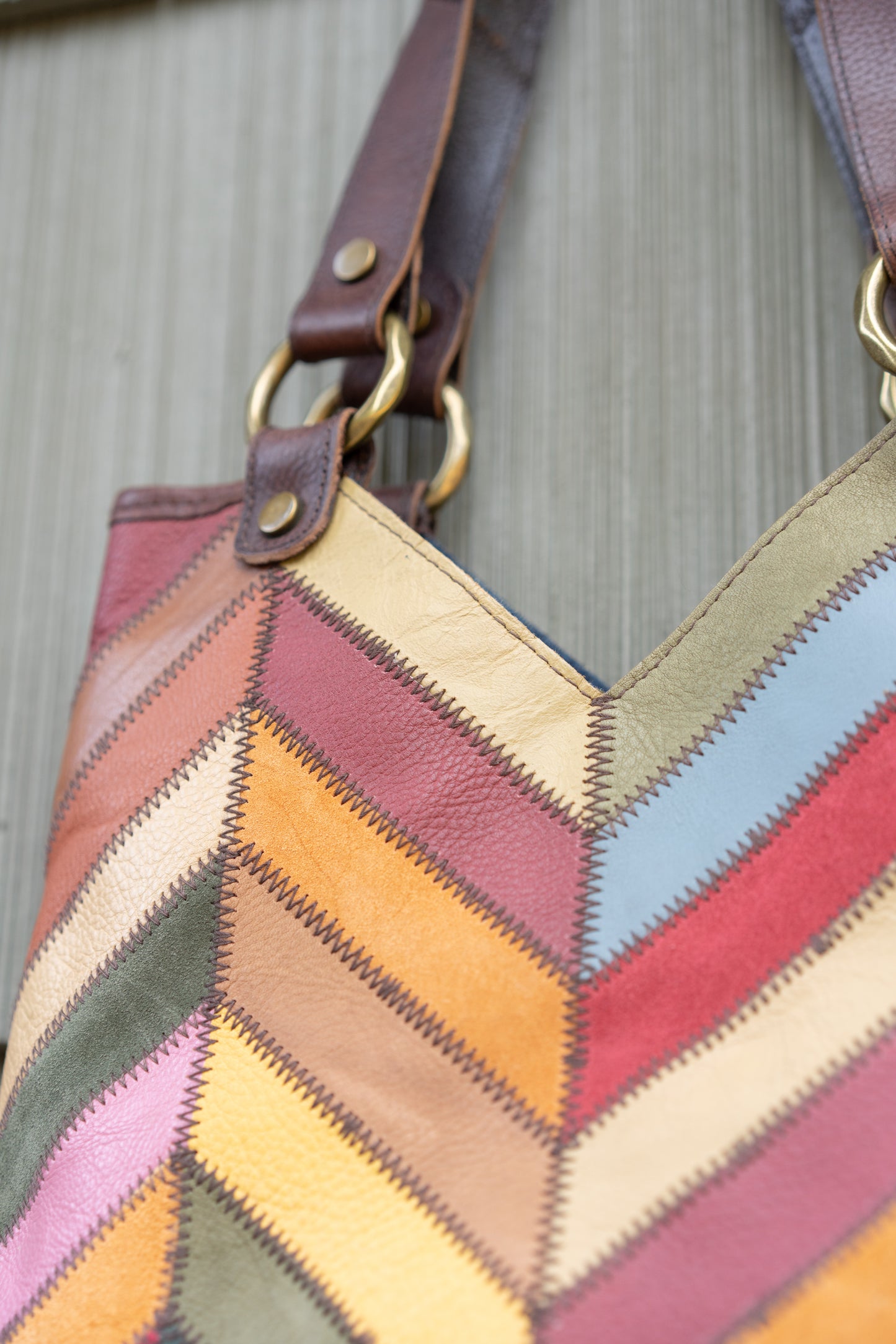 Lucky Brand Patchwork Leather Tote