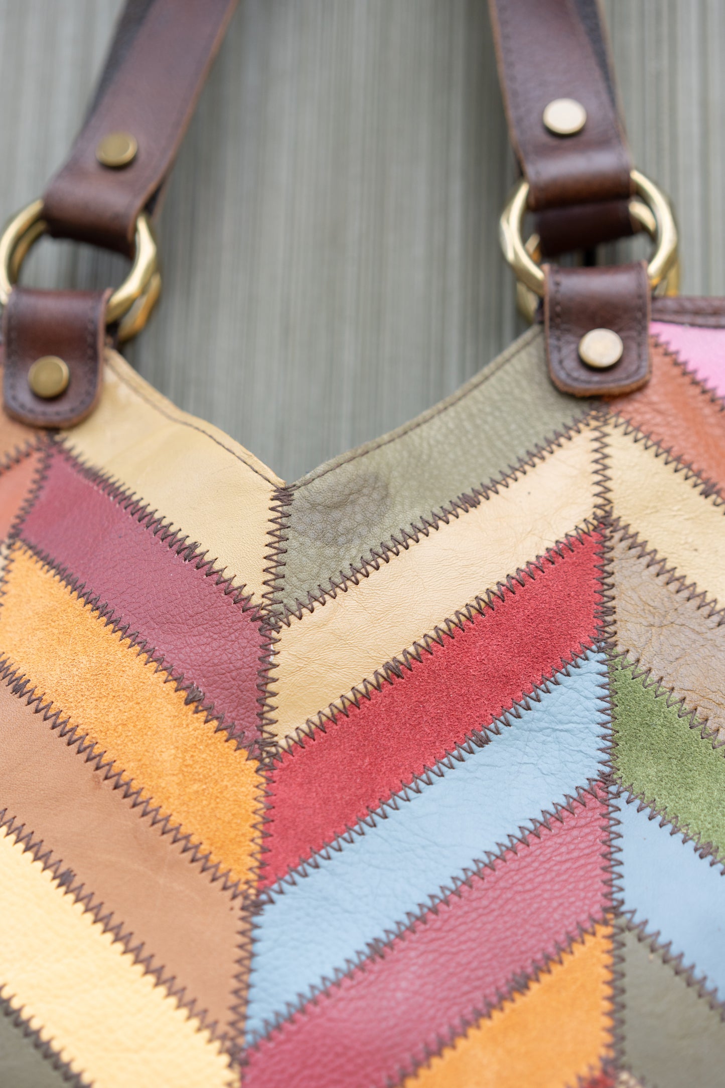 Lucky Brand Patchwork Leather Tote