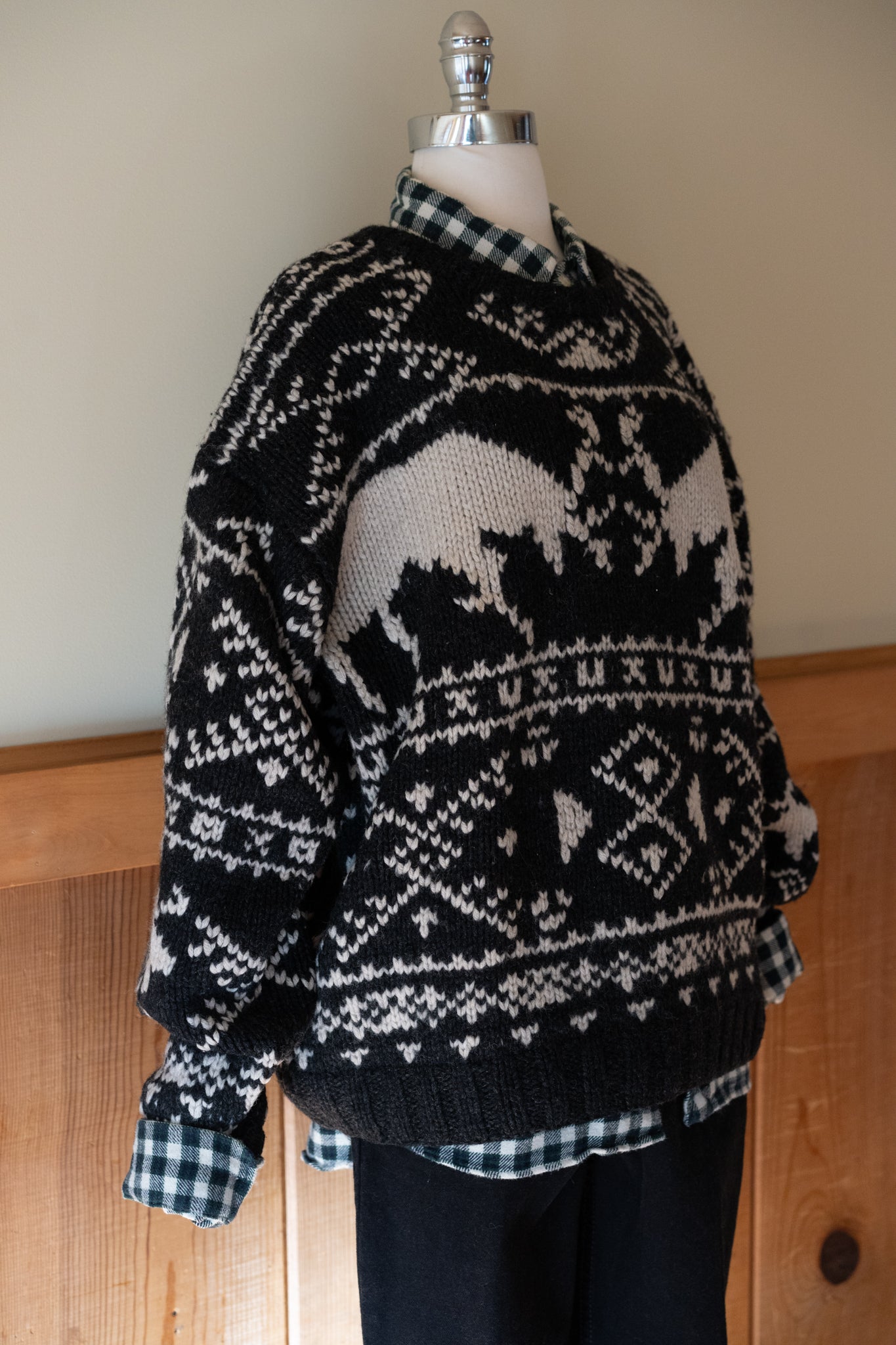 Hand-Knit Wool Sweater