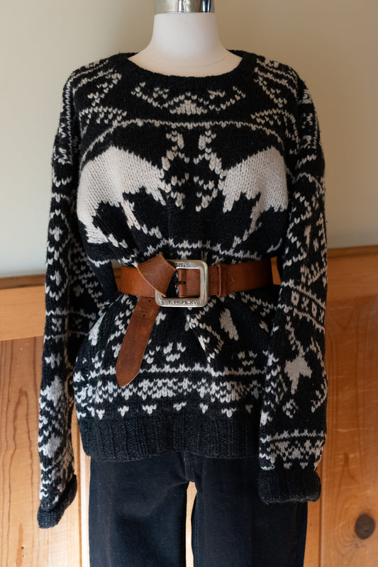 Hand-Knit Wool Sweater
