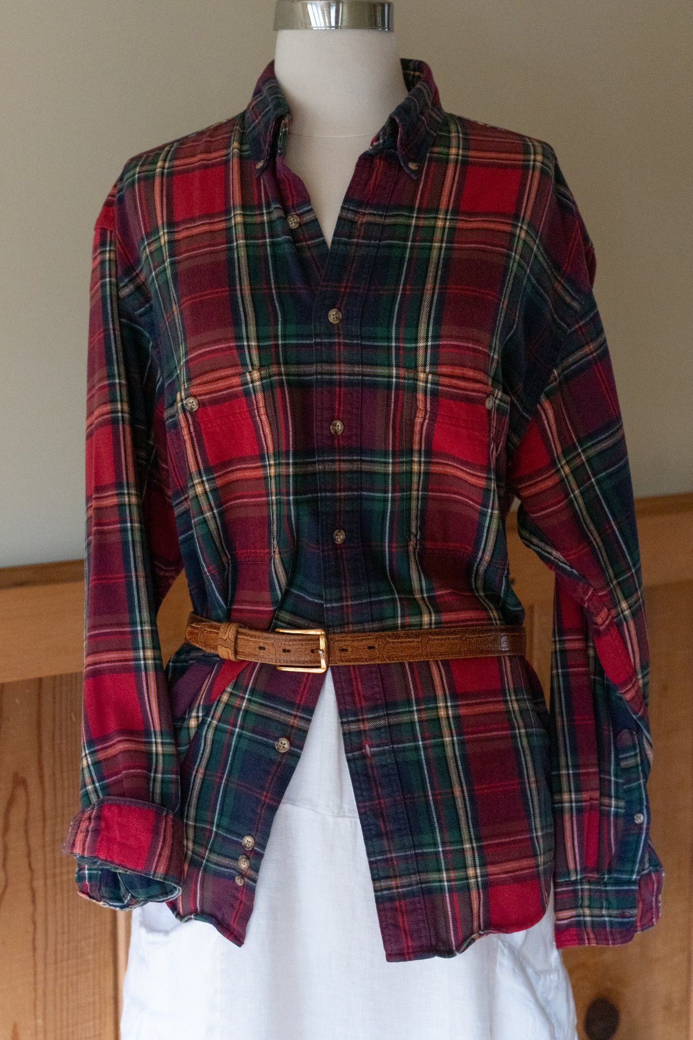 Eddie Bauer Plaid Button-Down