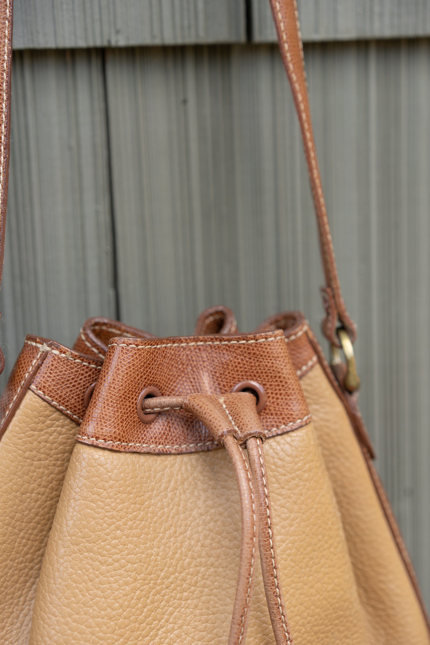 Liz Claiborne Leather Bucket Bag