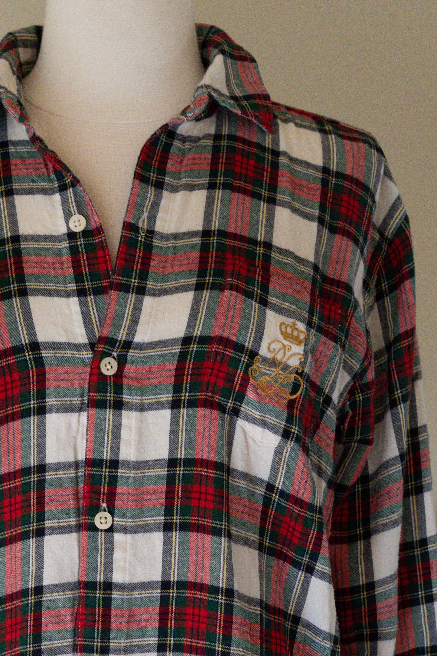 Lauren RL Plaid Sleep Shirt