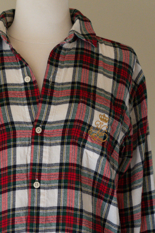 Lauren RL Plaid Sleep Shirt