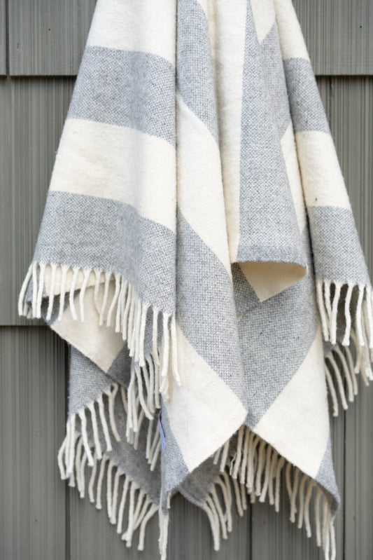 Faribault Wool Stripe Throw Blanket