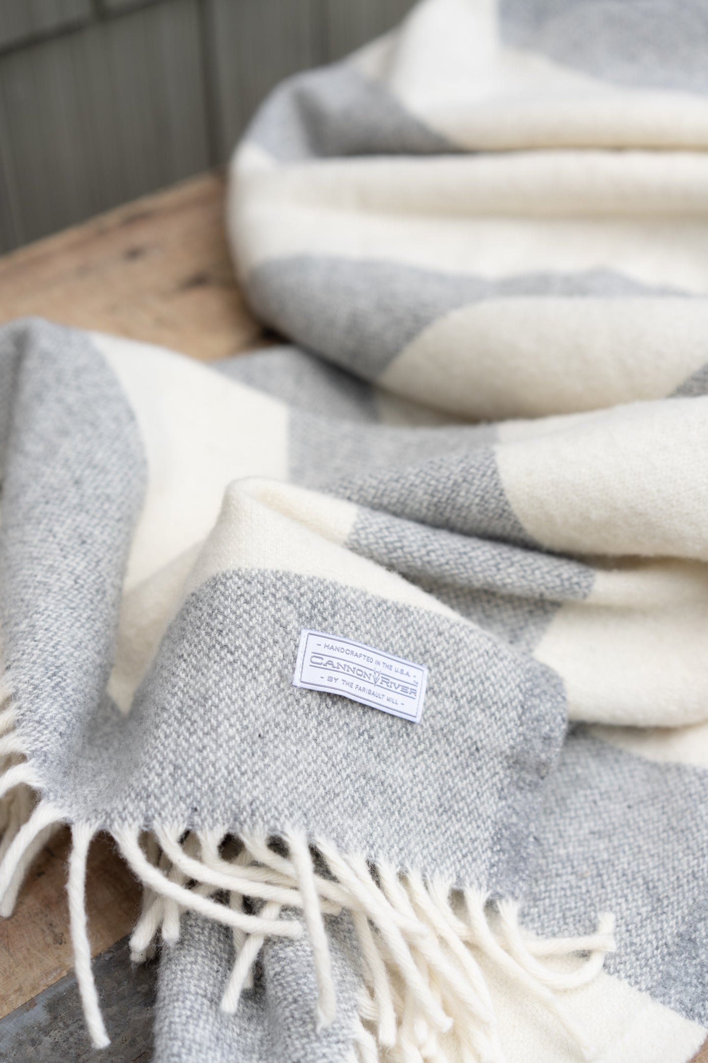 Faribault Wool Stripe Throw Blanket