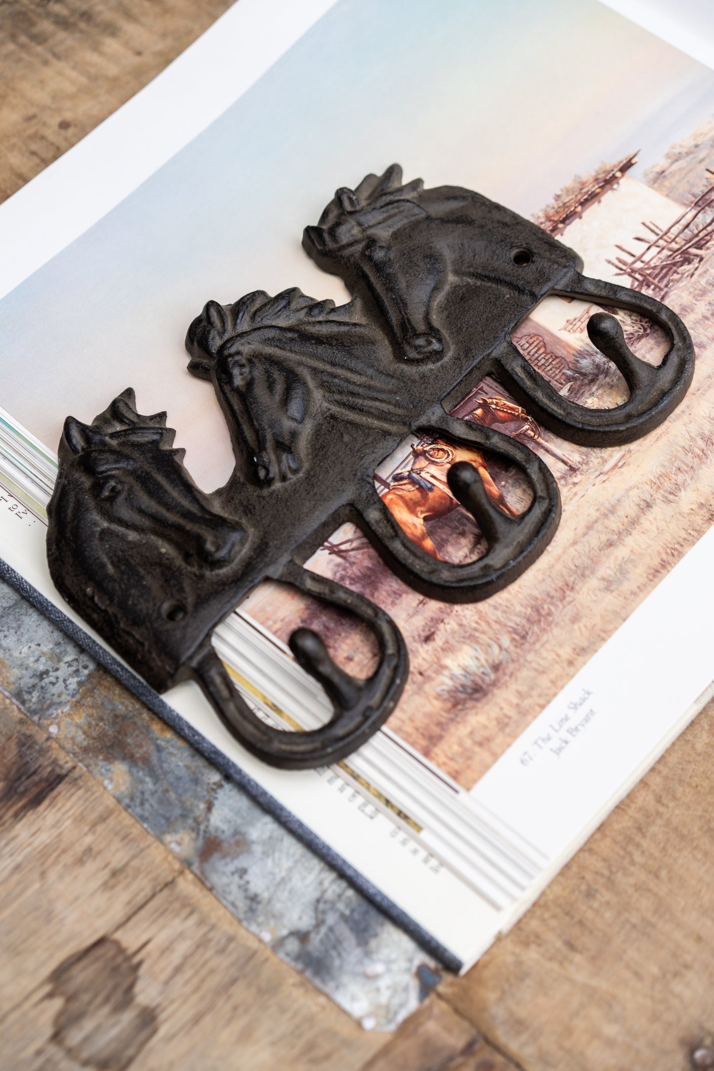 Cast Iron Horse Head Wall Hooks