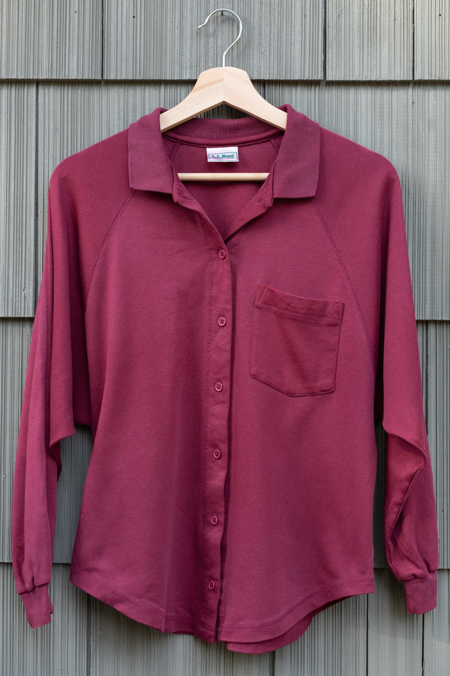 L.L.Bean Knit Button-Up Shirt
