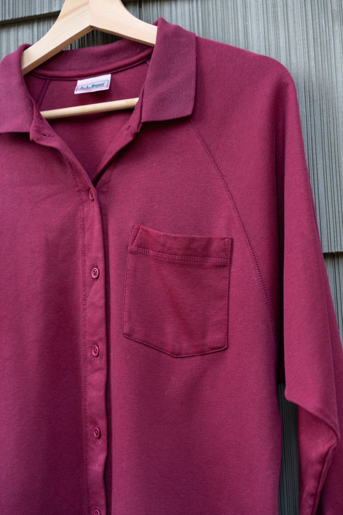 L.L.Bean Knit Button-Up Shirt