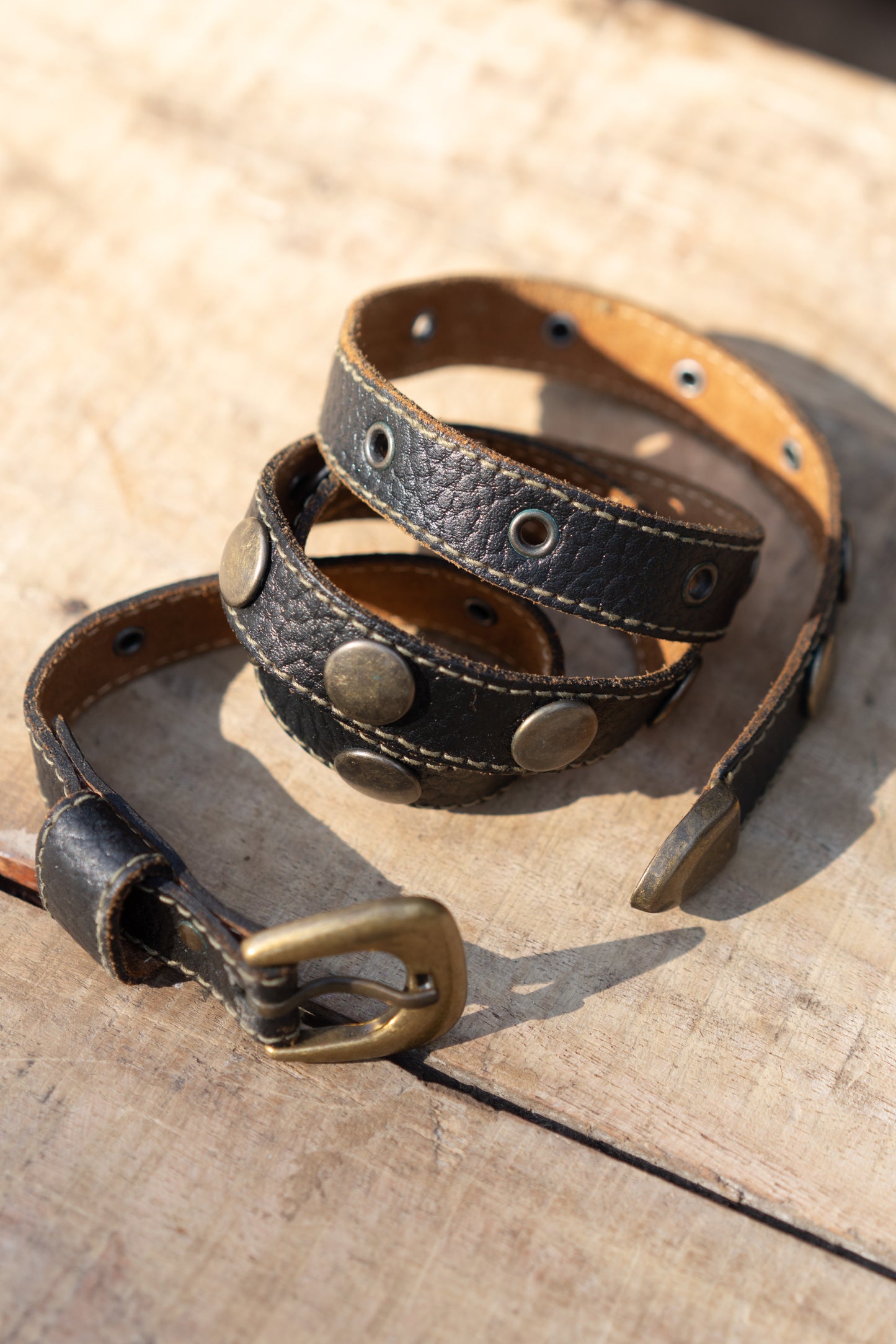 Studded Leather Belt
