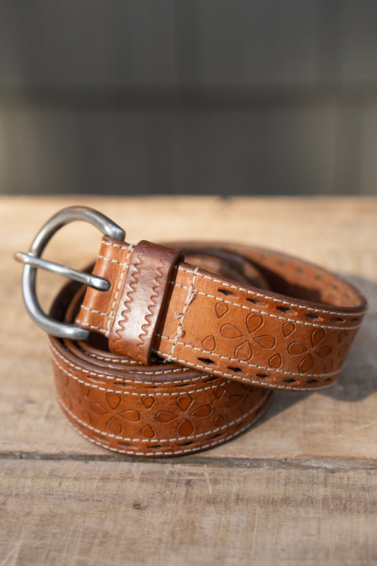 Lauren RL Tooled Leather Belt