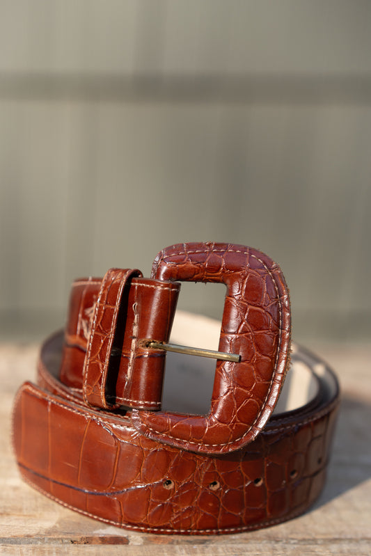 Nordstrom Alligator Grain Steerhide Belt