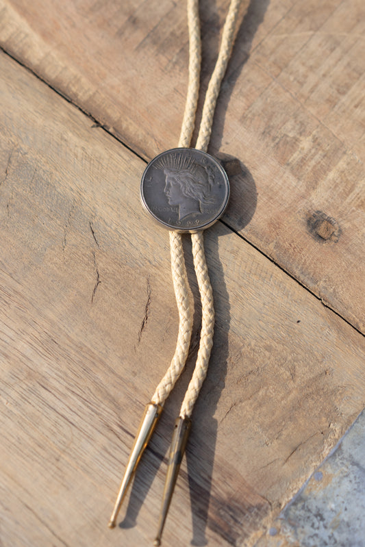 Peace Dollar Bolo Tie