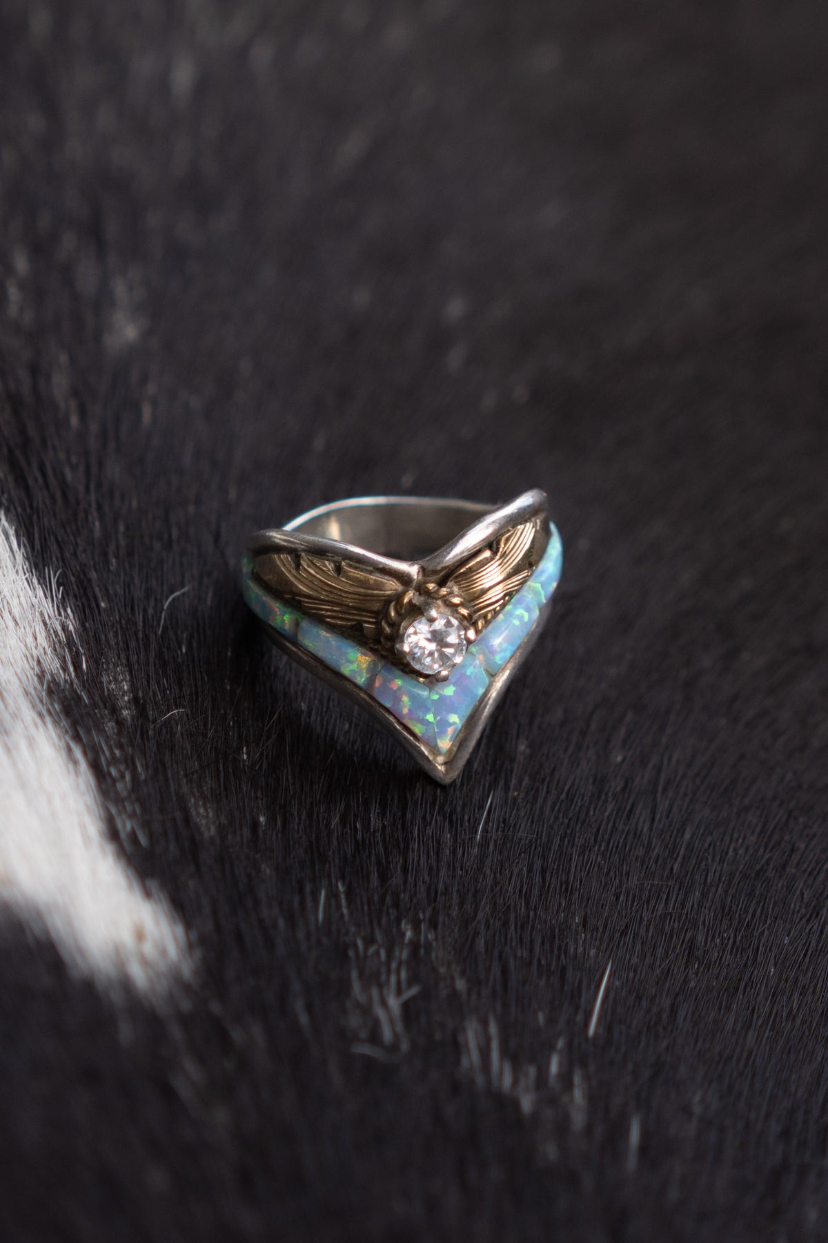 S. Ray Sterling Silver Opal Ring