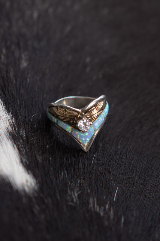 S. Ray Sterling Silver Opal Ring