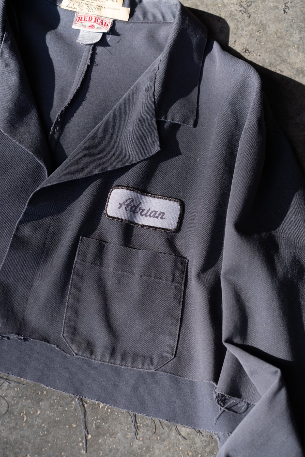 Raw Cropped Work Jacket