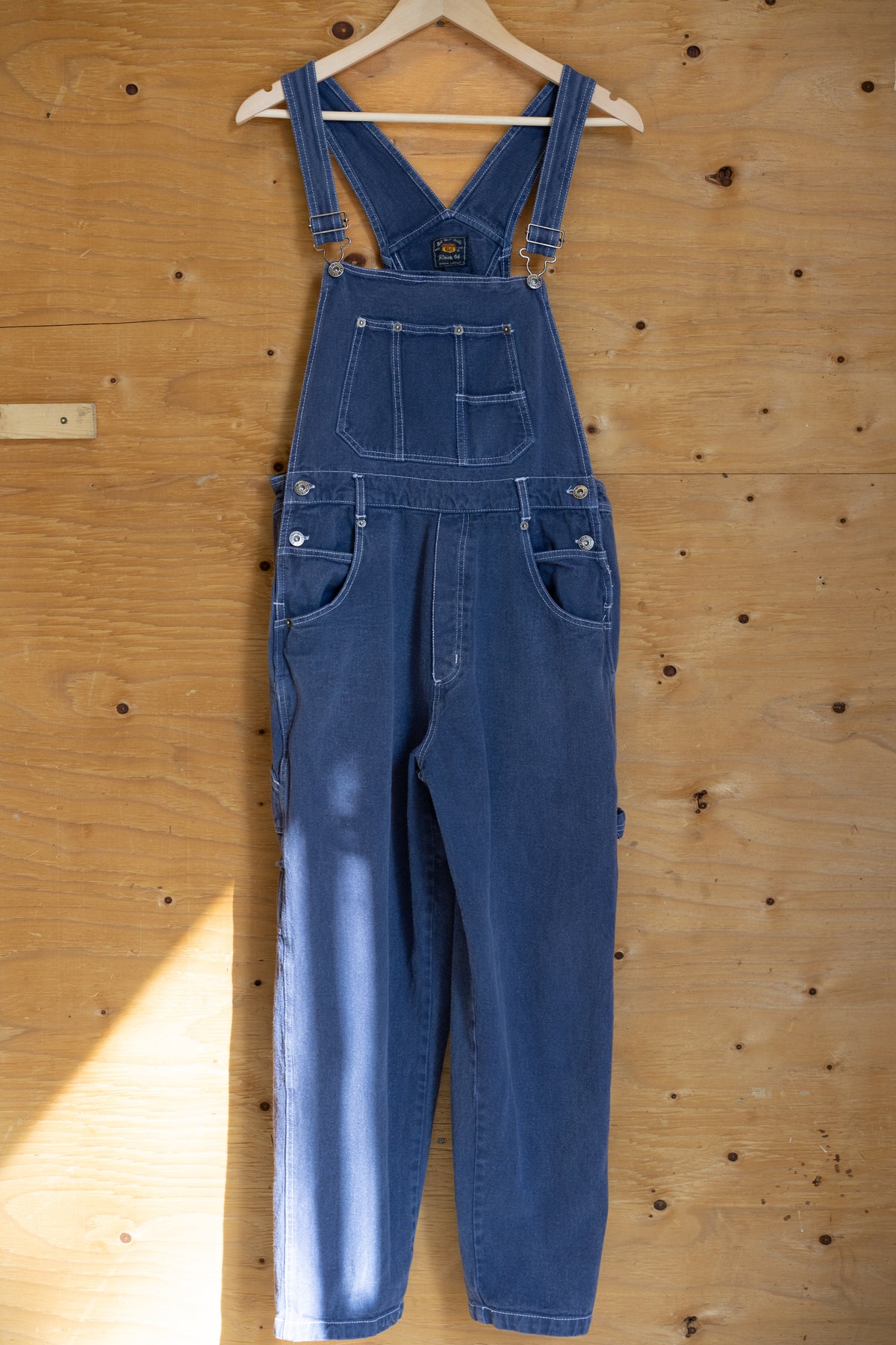 Route 66 Washed Indigo Overalls