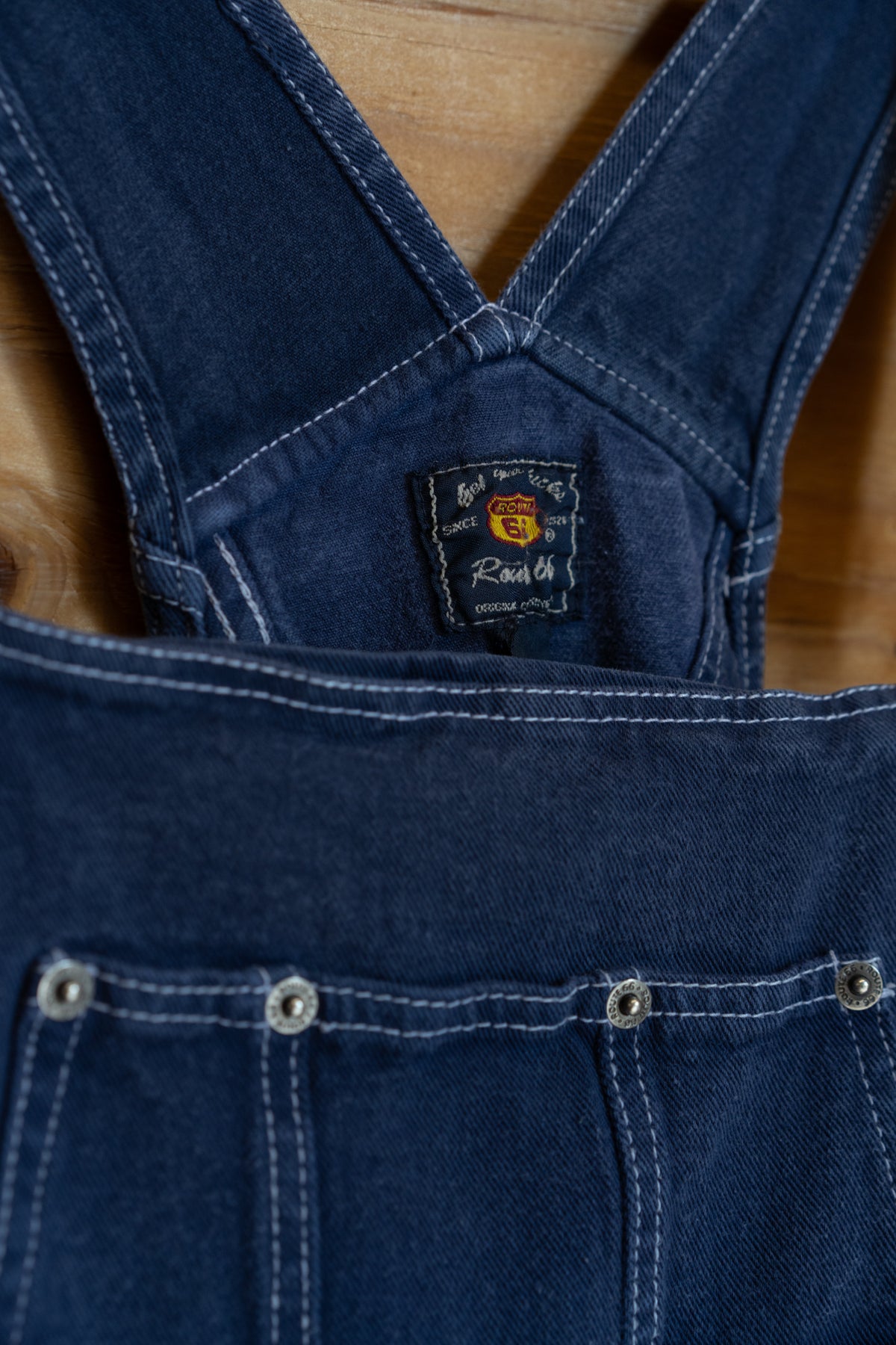 Route 66 Washed Indigo Overalls