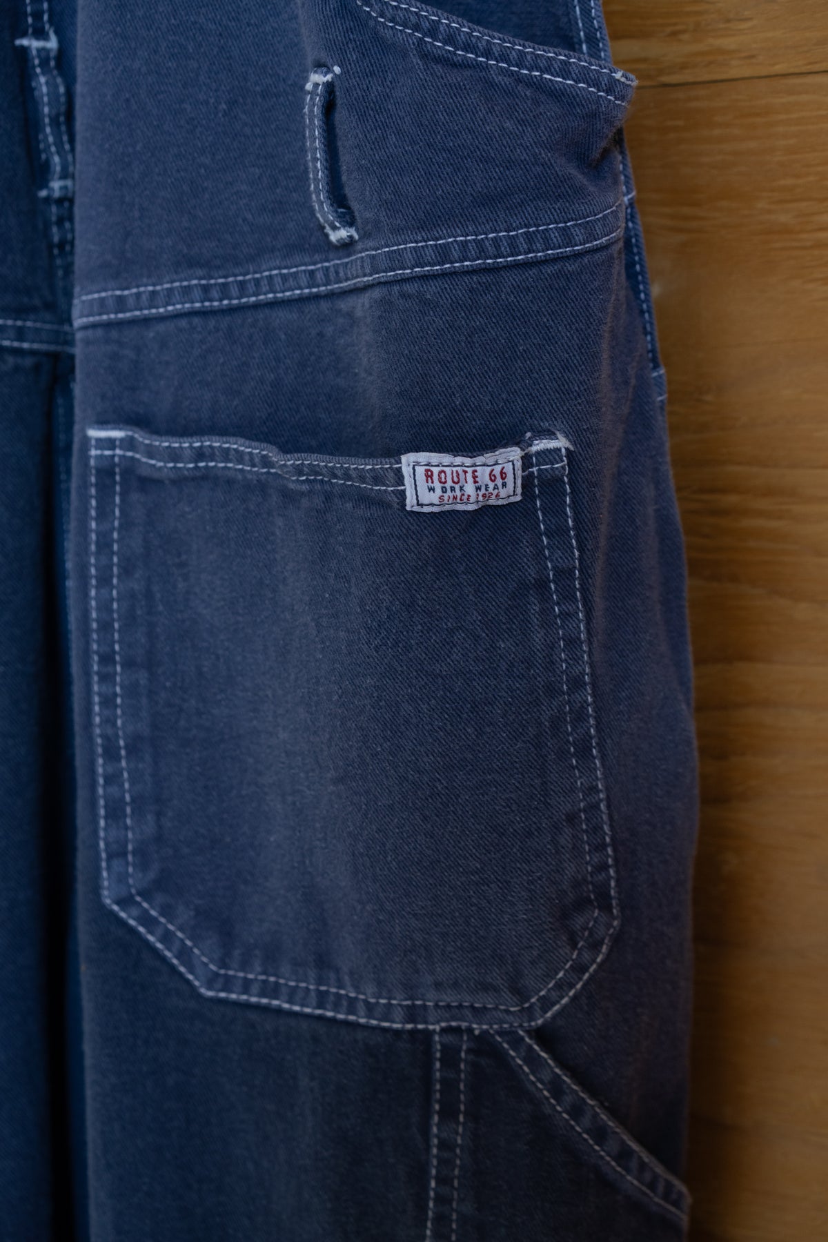 Route 66 Washed Indigo Overalls
