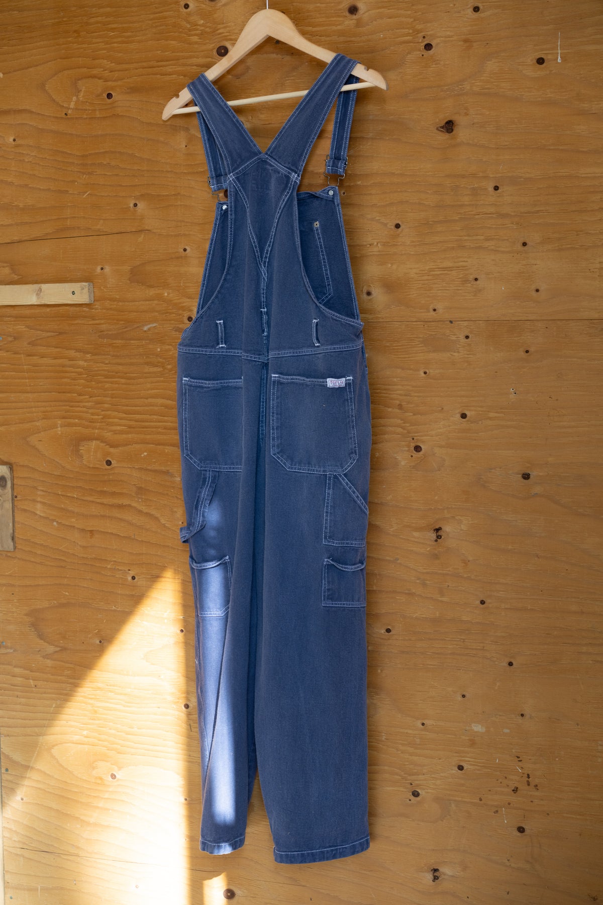 Route 66 Washed Indigo Overalls