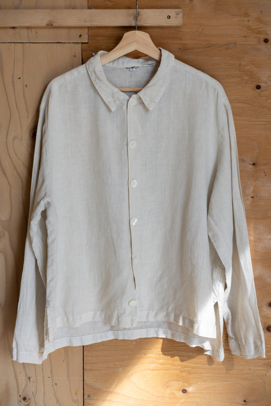 Linen Button Front Shirt