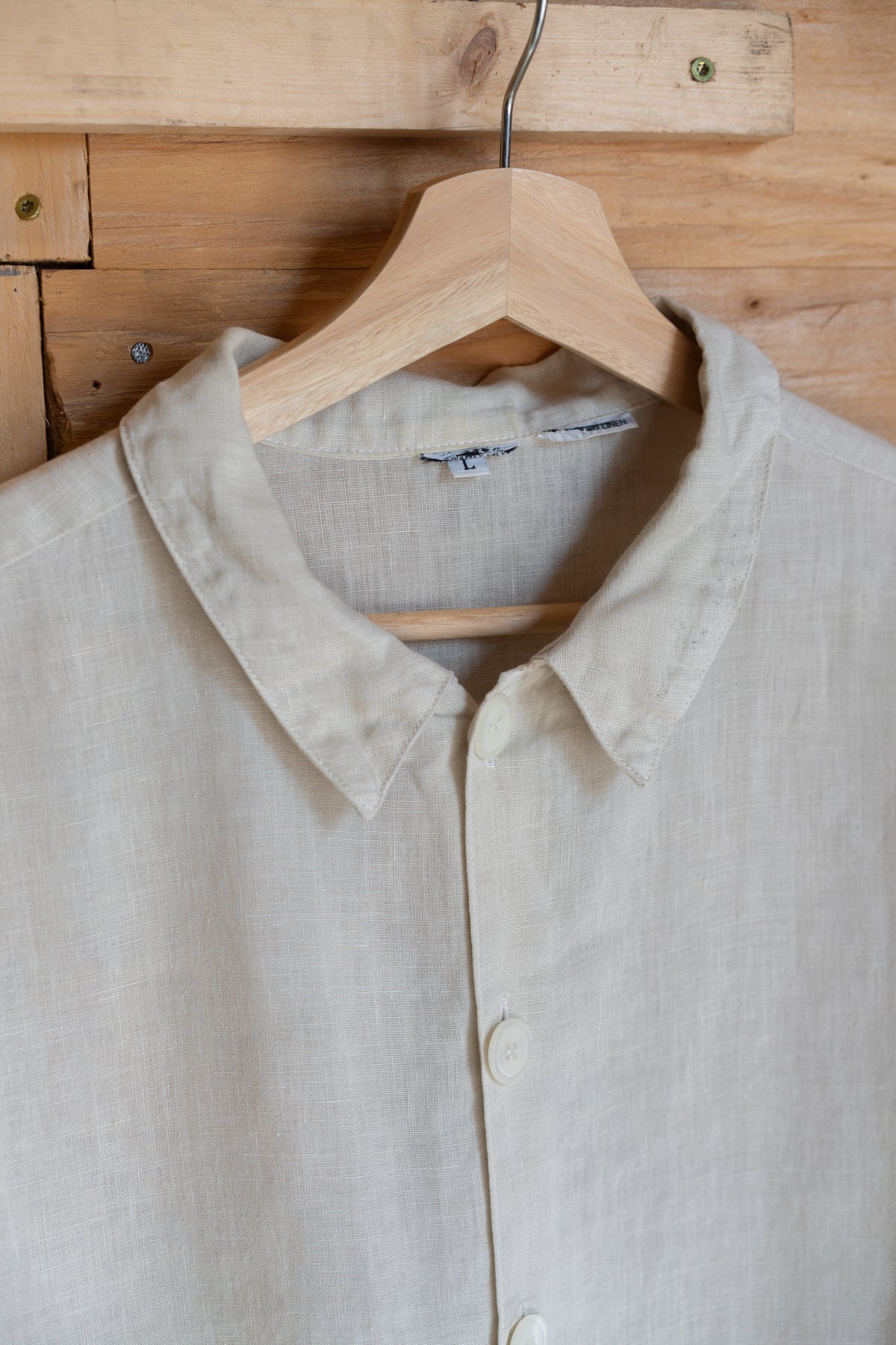 Linen Button Front Shirt