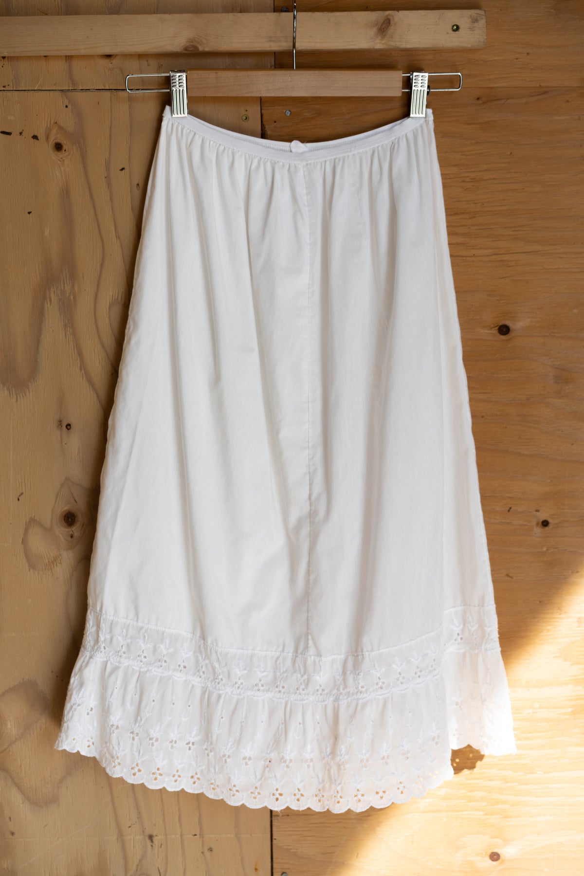 Eyelet Slip Skirt