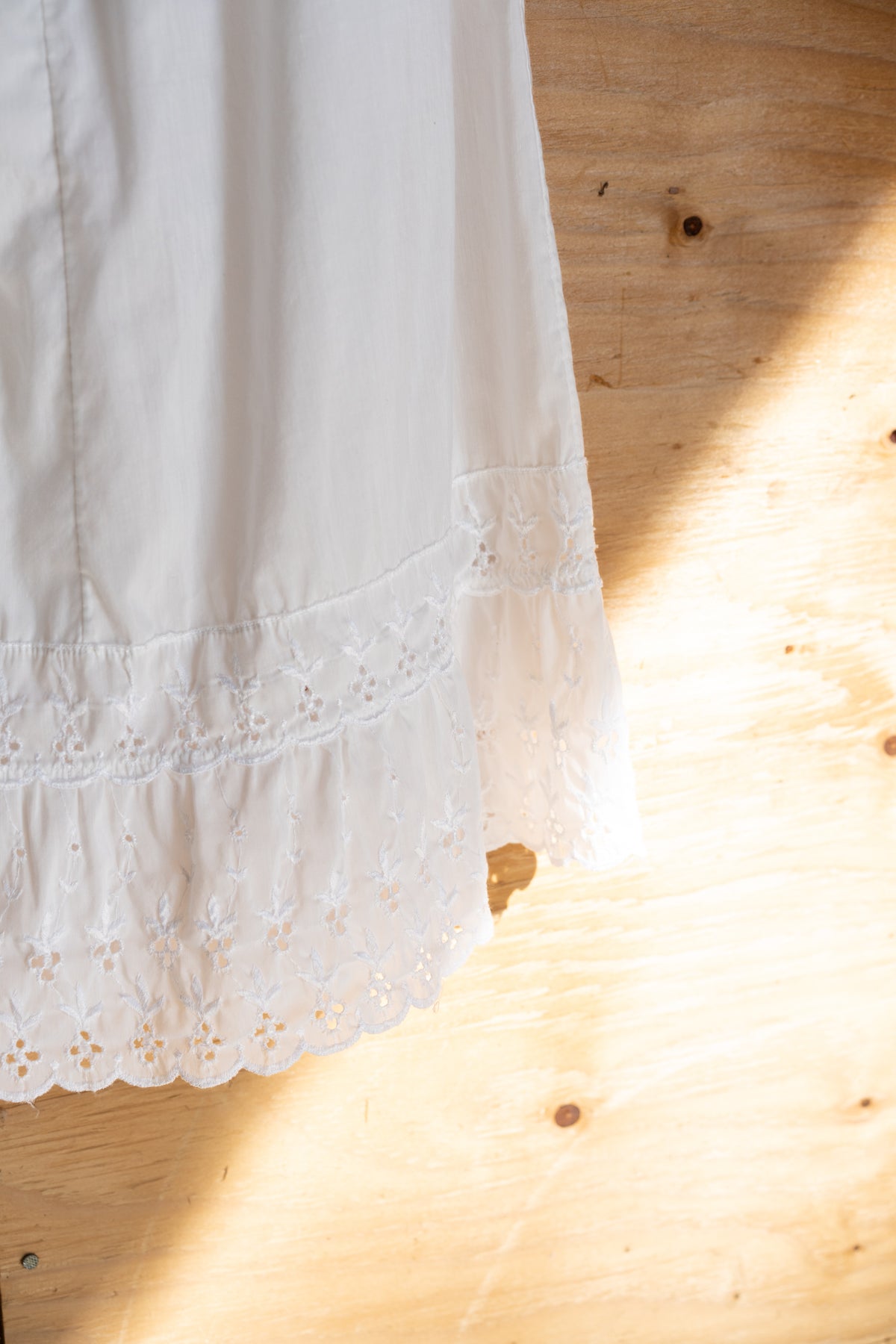 Eyelet Slip Skirt