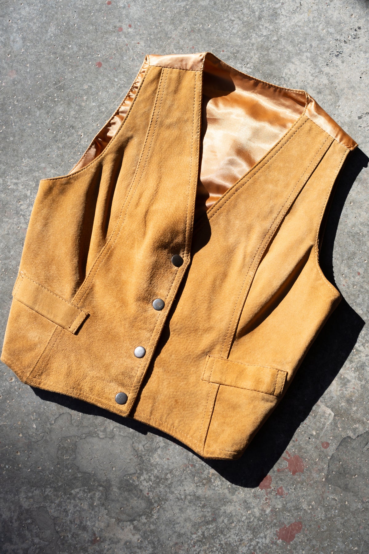 Reversible Suede Corduroy Vest