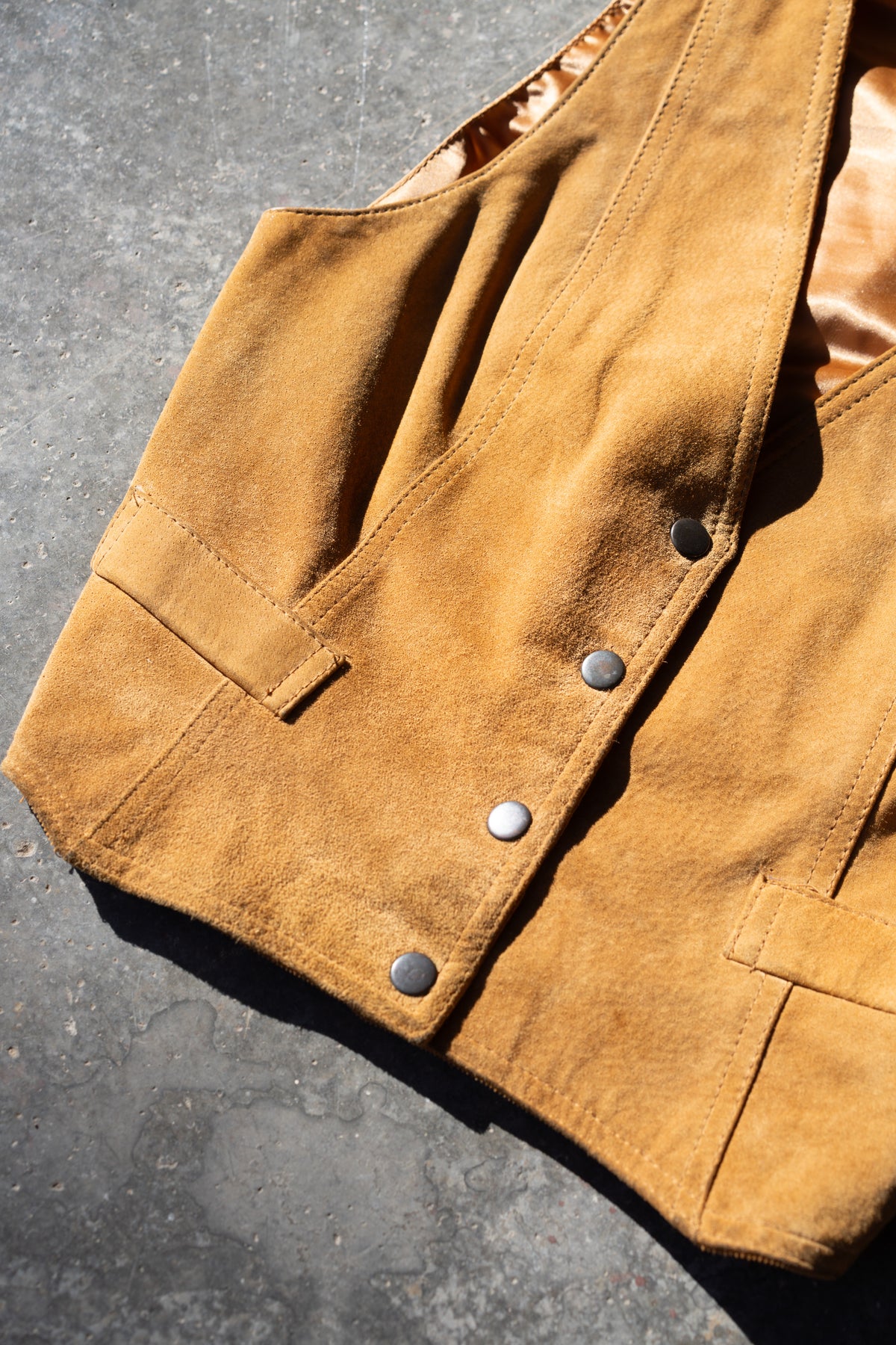 Reversible Suede Corduroy Vest