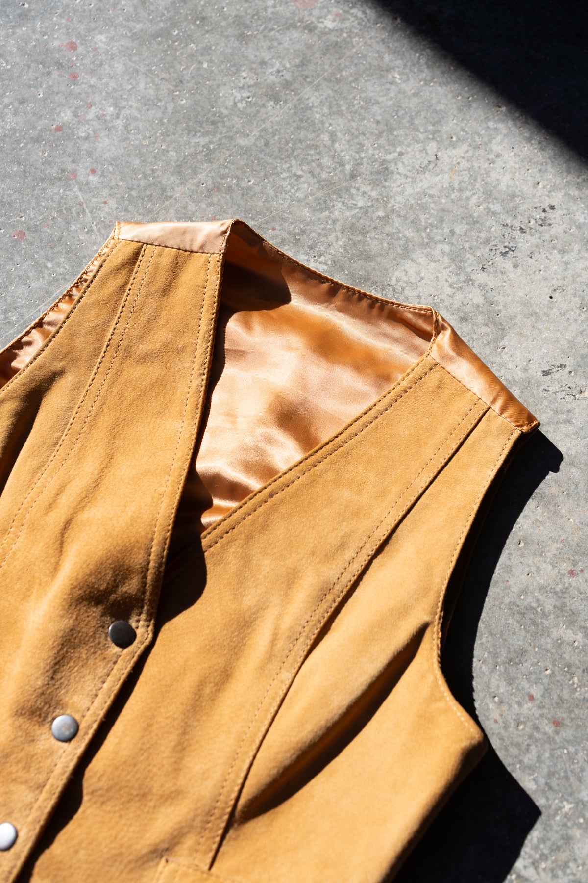 Reversible Suede Corduroy Vest