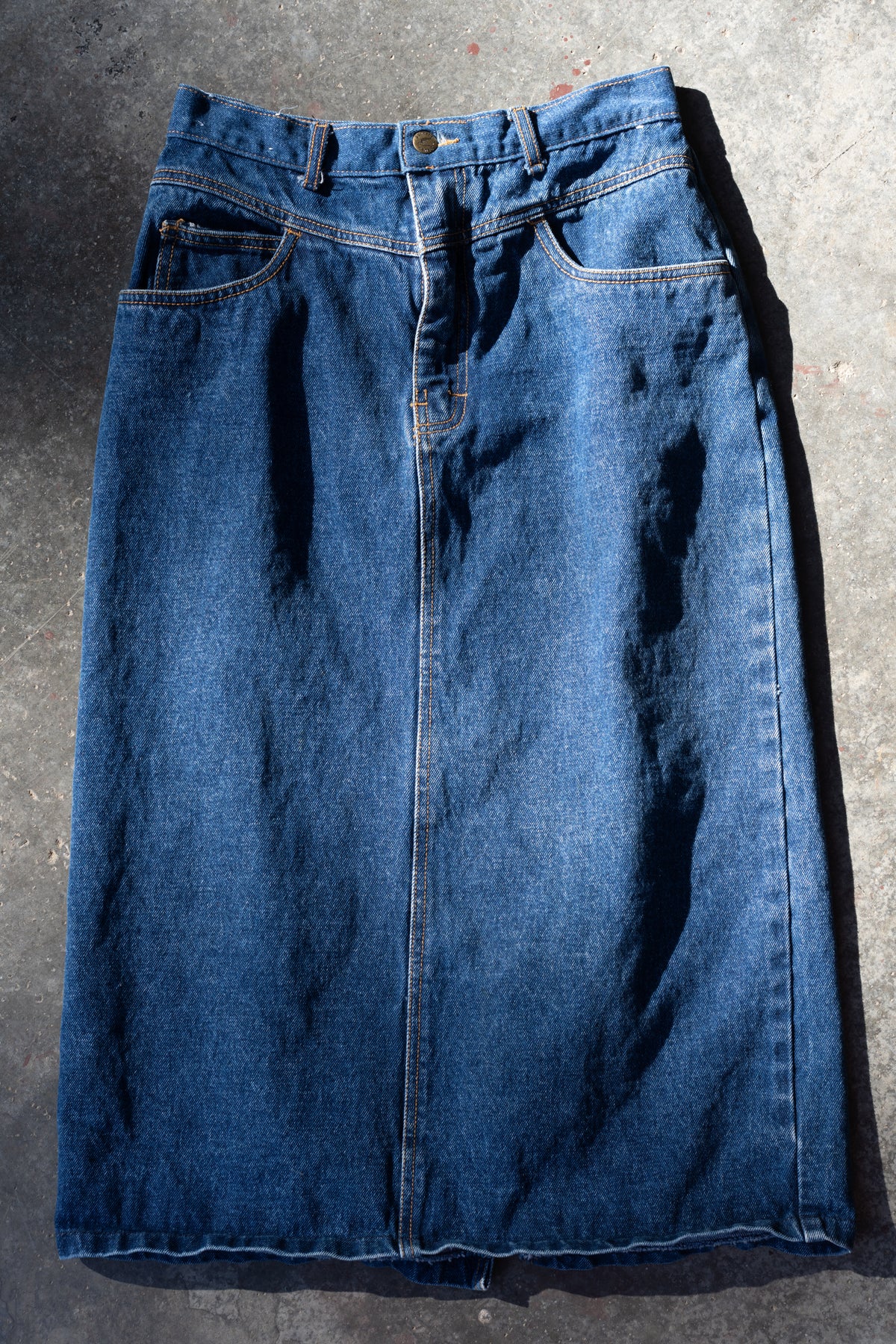 Denim Midi Skirt
