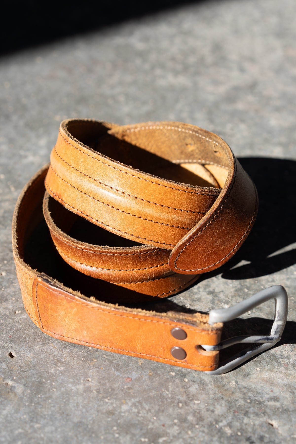 Stitched Leather Belt