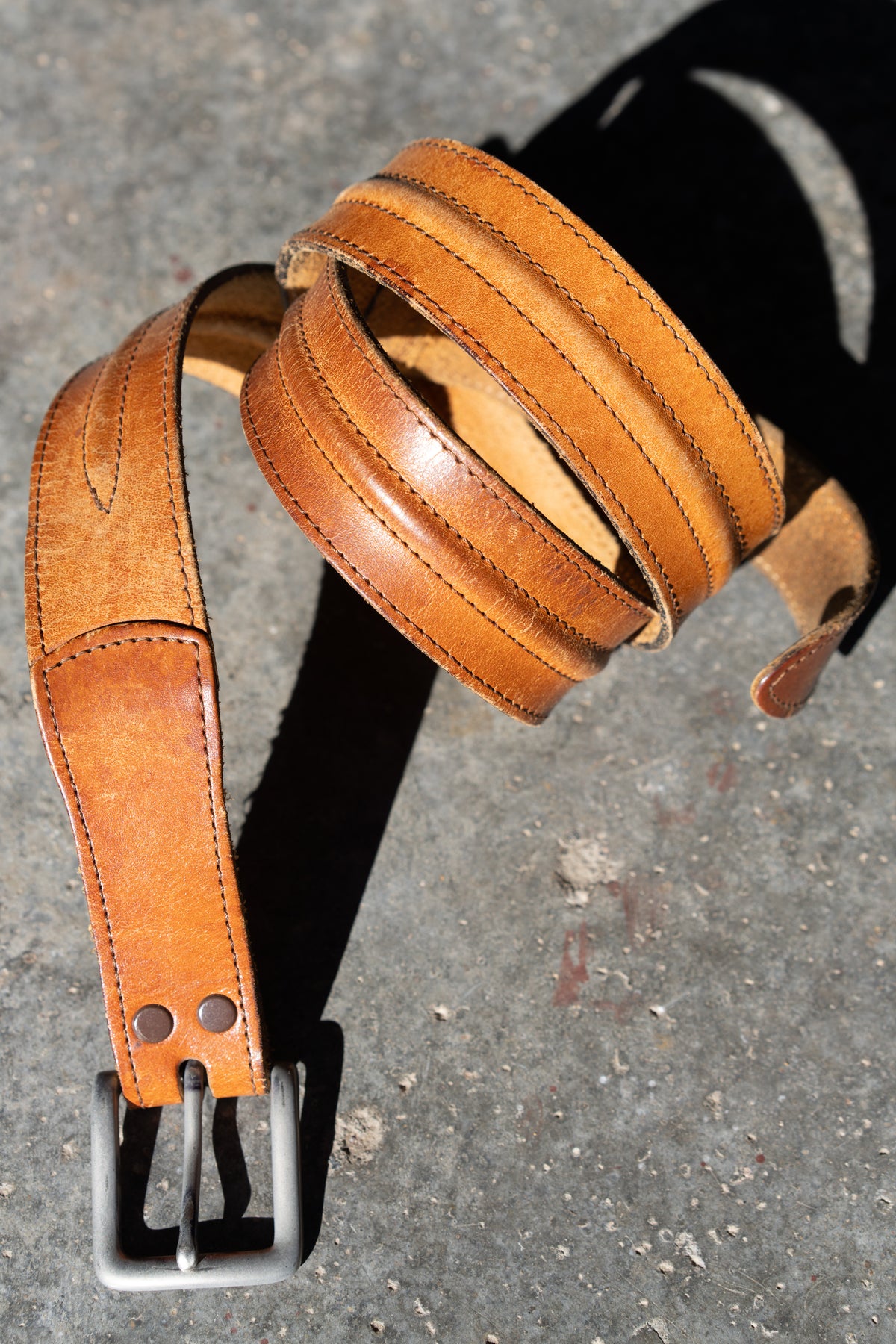 Stitched Leather Belt