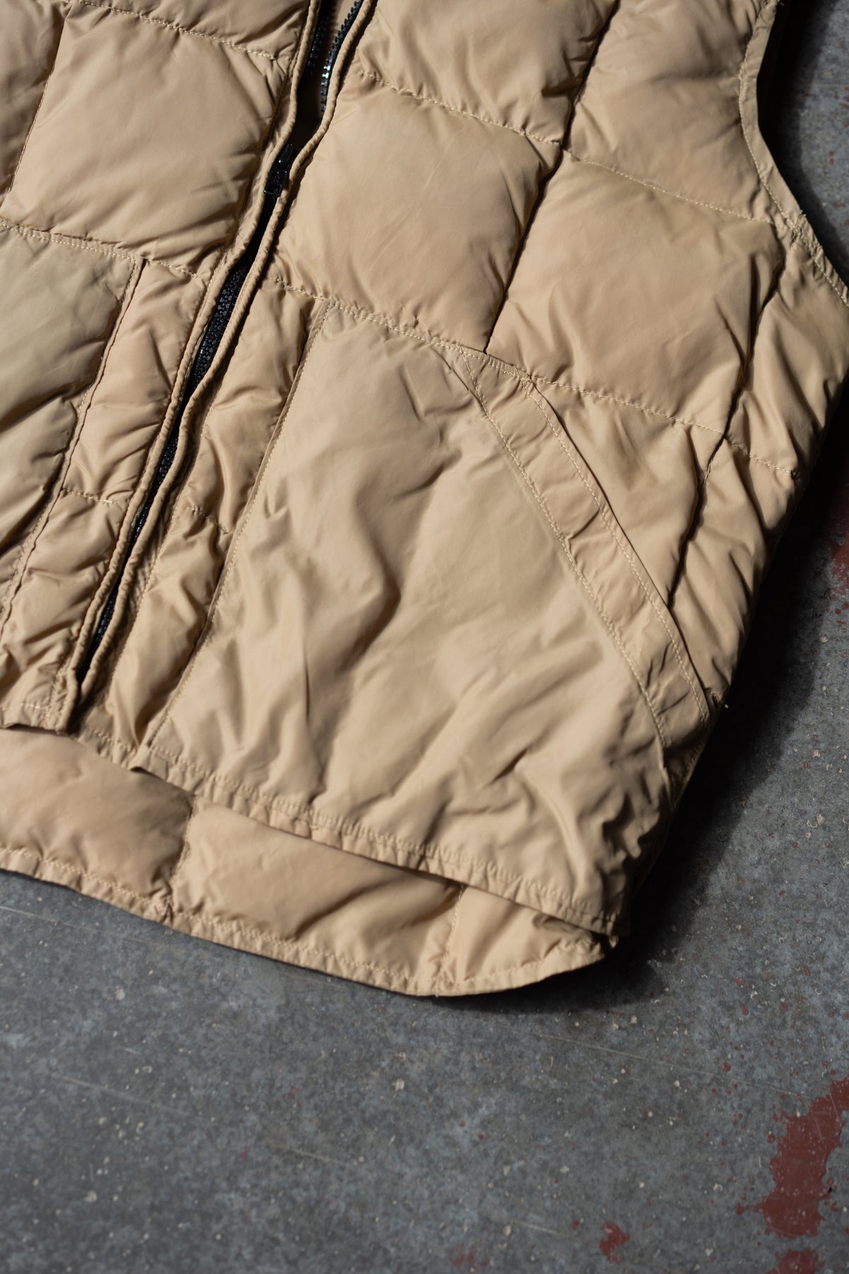 Tan Down Puffer Vest