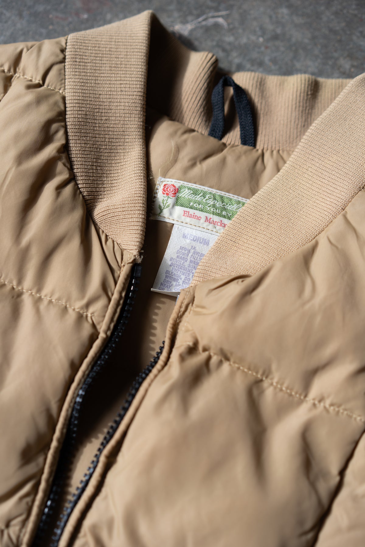Tan Down Puffer Vest
