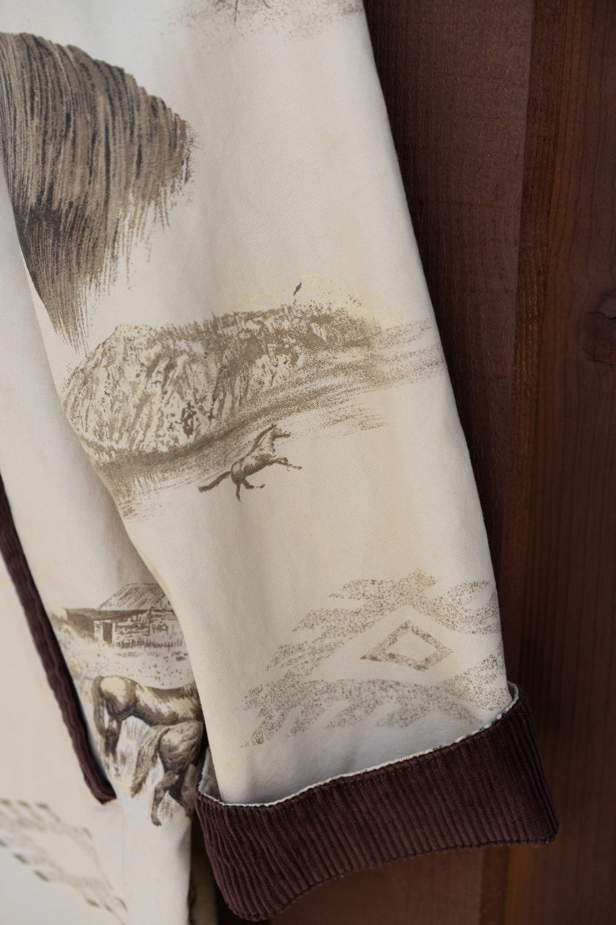 Cotton Horse Print Barn Jacket