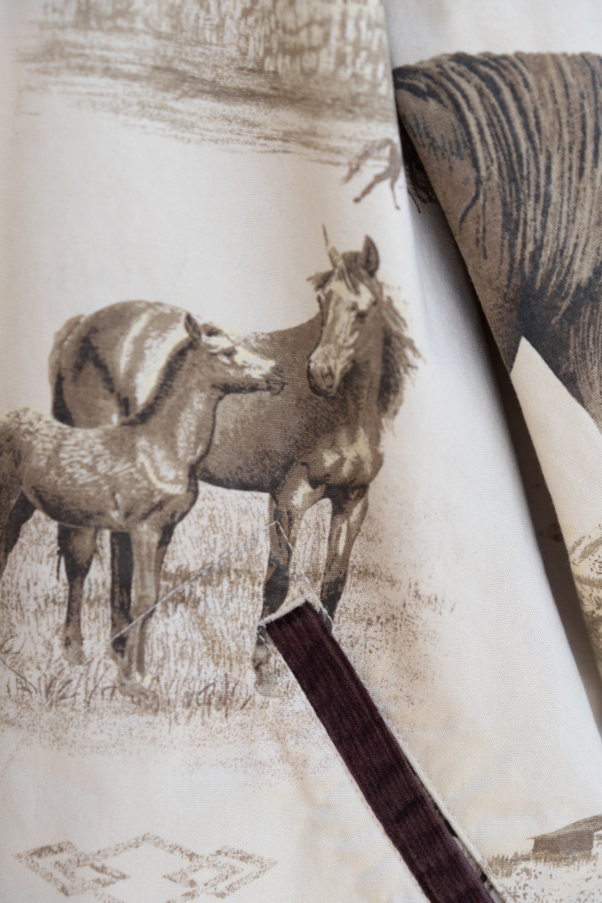 Cotton Horse Print Barn Jacket