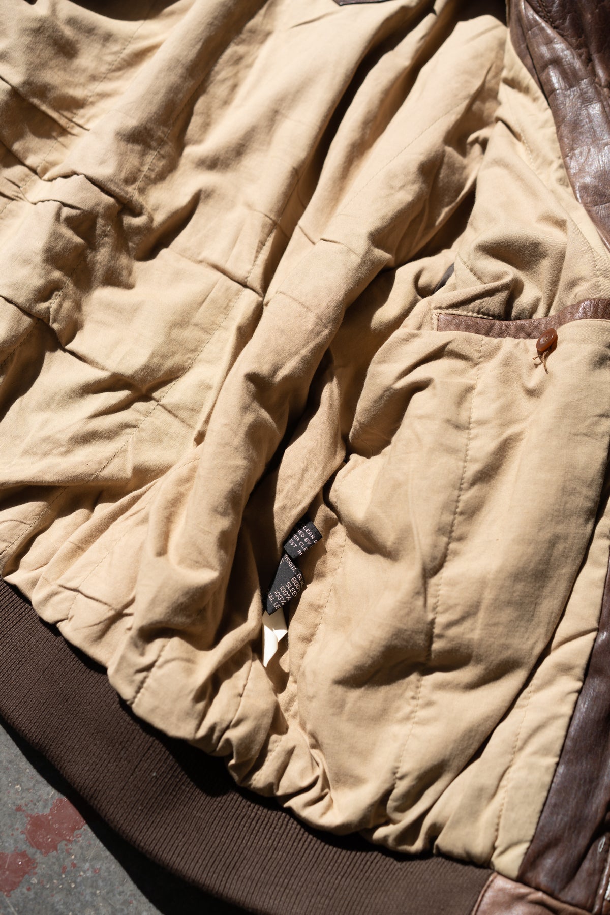 90s Leather Bomber Jacket