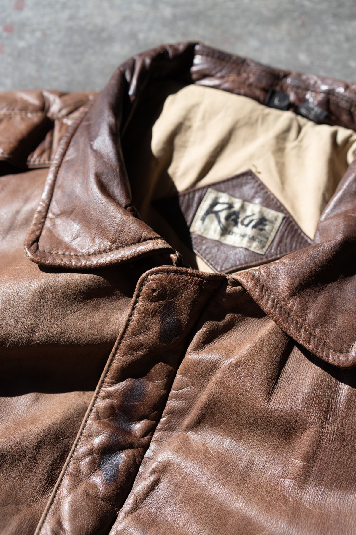 90s Leather Bomber Jacket
