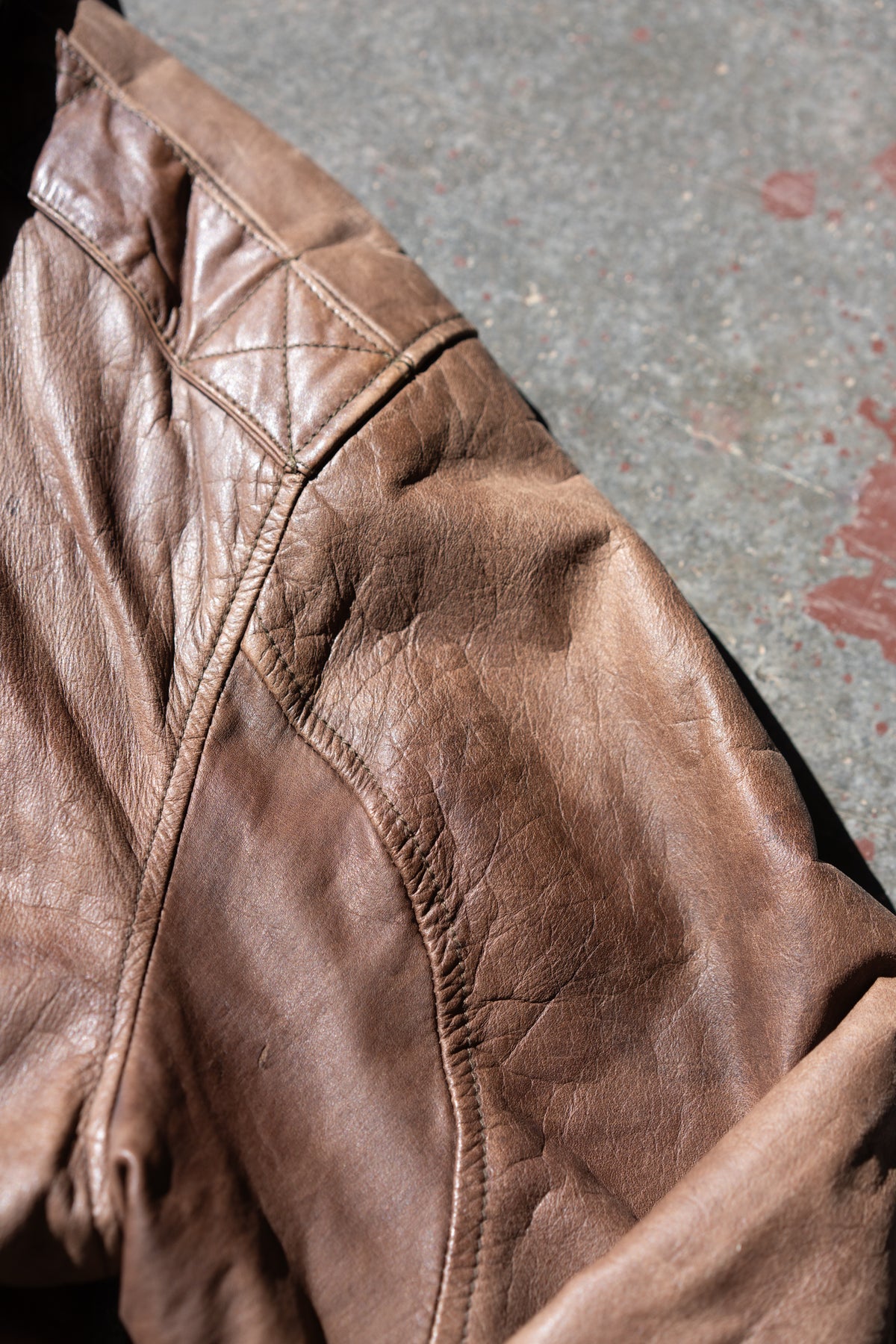 90s Leather Bomber Jacket