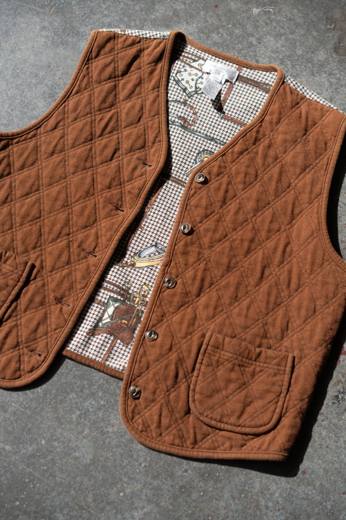 Cotton Equestrian Quilted Vest