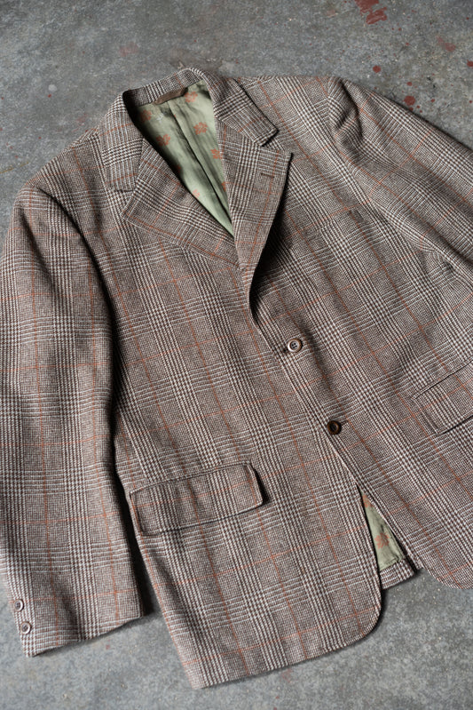 70s Wool Glen Plaid Blazer