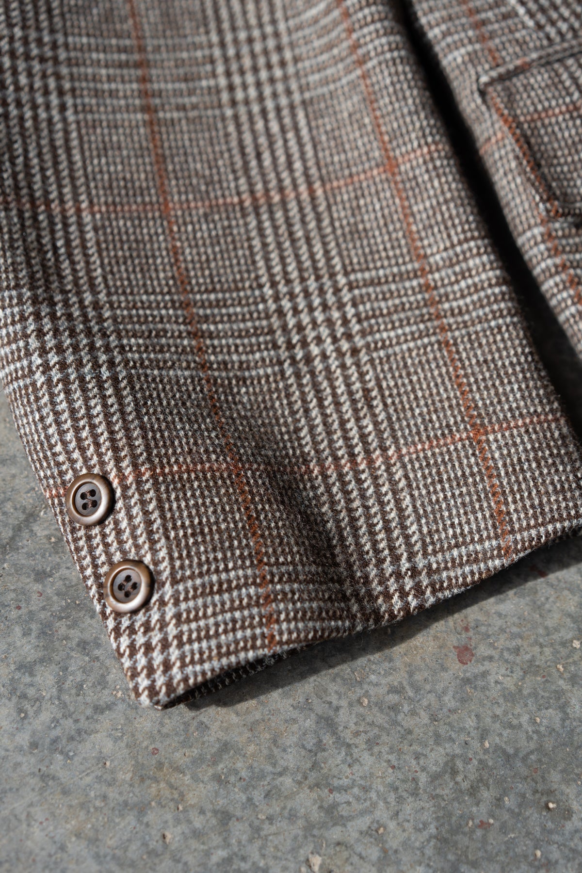 70s Wool Glen Plaid Blazer