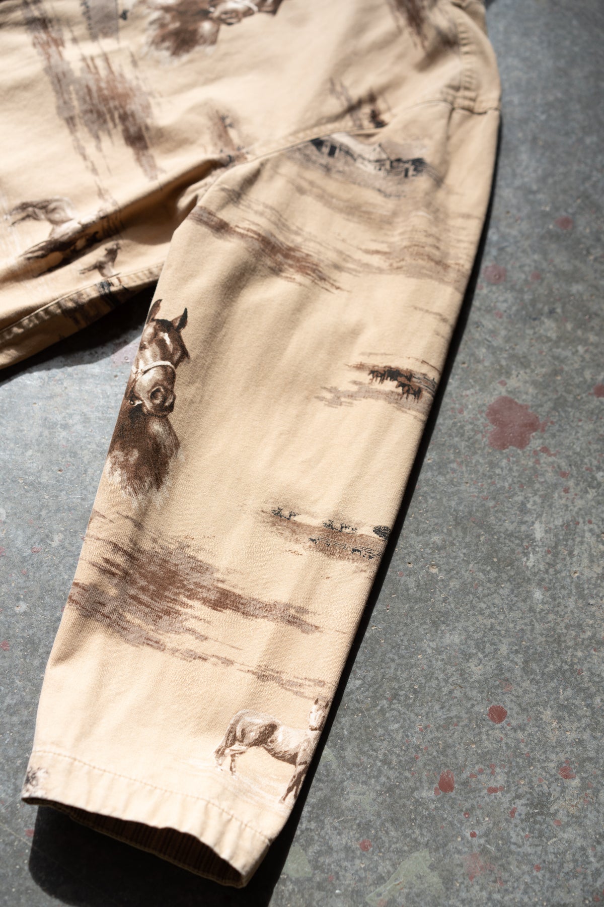 Cotton Horse Print Barn Jacket